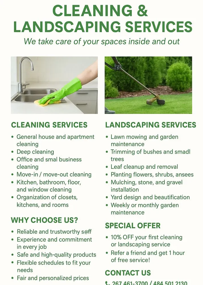 Affordable lawn care service experts serving Doylestown, PA - Cleaning & Landscaping services