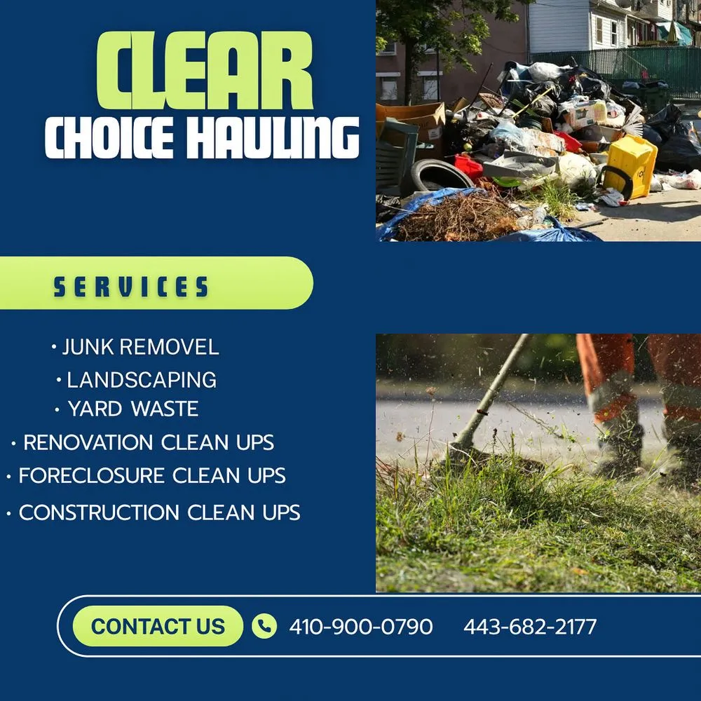 Custom outdoor landscaping for homes in Baltimore, MD by Clear Choice Hauling