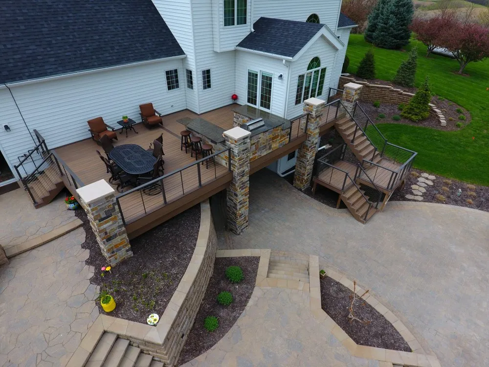 Expert garden landscaping for residential properties in Omaha, NE by Clear Creek Landscapes
