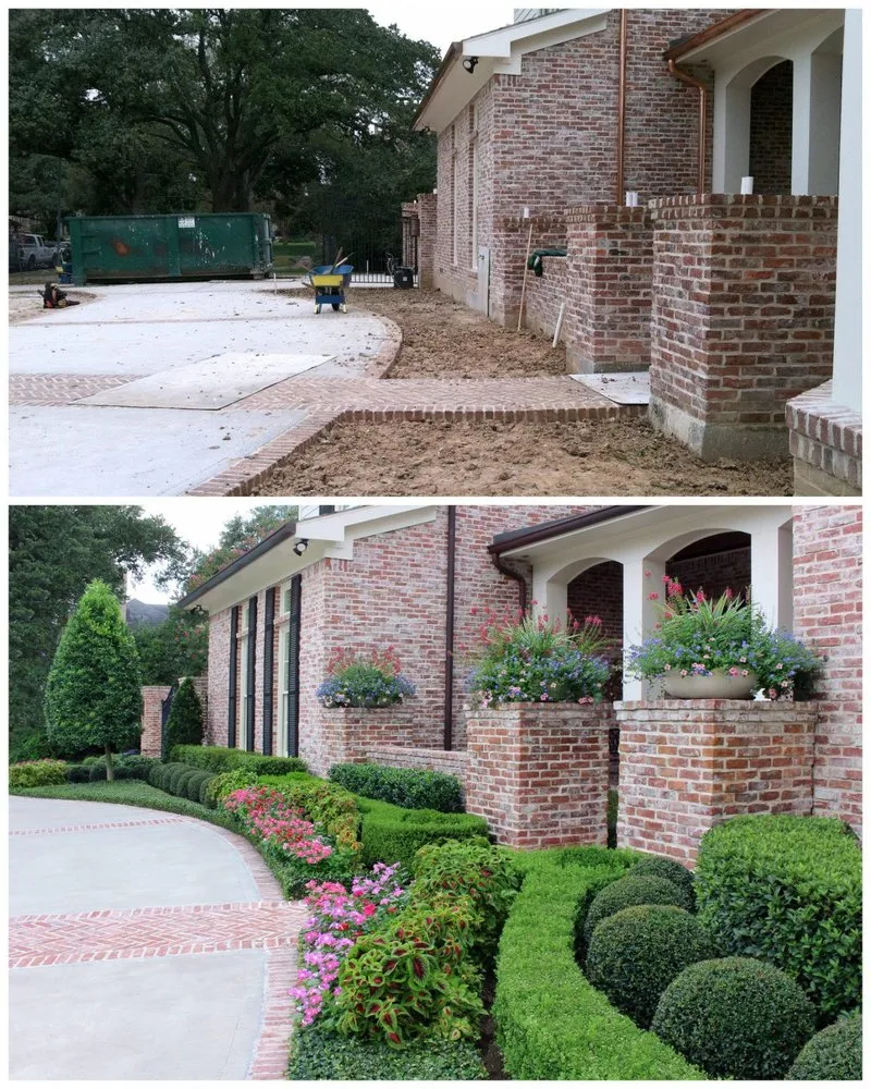 Professional garden landscaping in Yorktown, VA by Clear Cut Landscaping