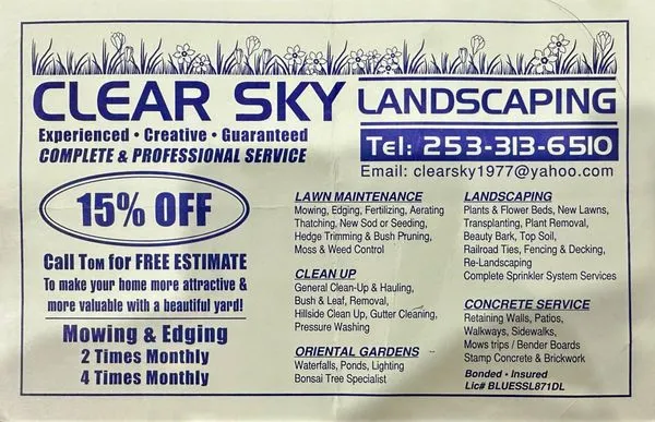 Clear Sky Landscaping