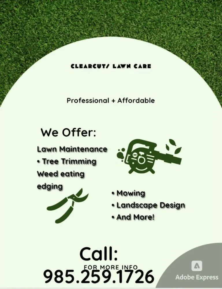 Professional yard cleanup service in Covington, LA by ClearCutz Lawncare