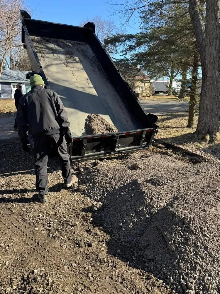 Affordable landscape installation with custom design in Lansing, MI by Clearview Land Management