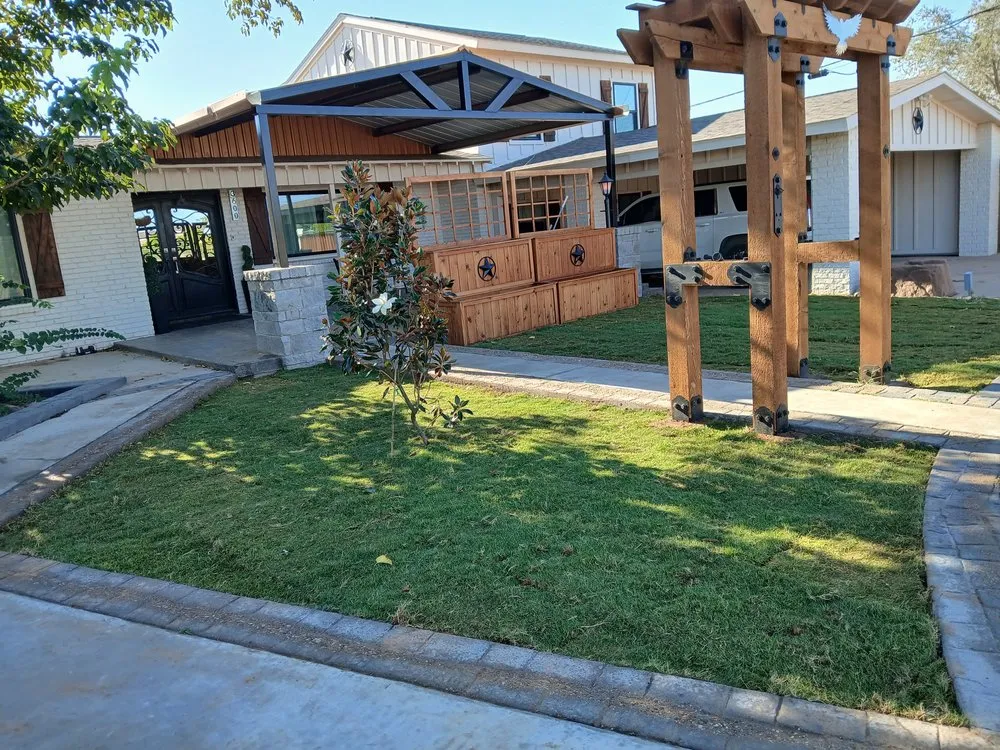 Custom landscaping services in Midland, TX by Clements Lawn Service