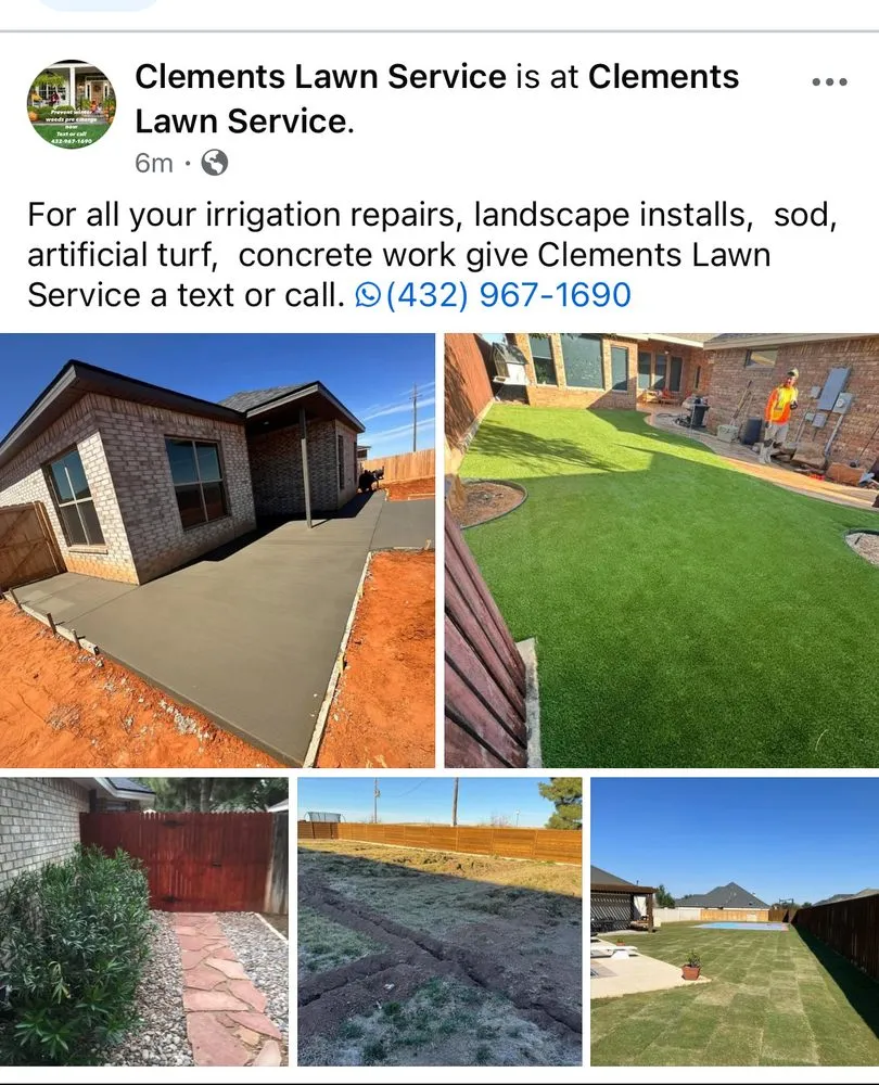 Professional lawn mowing service for beautiful yards across Midland, TX - Clements Lawn Service