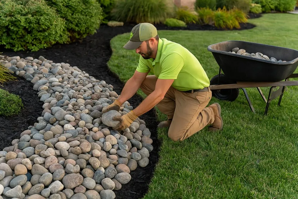 Expert lawn mowing service for residential properties in Mayfield Heights, OH by Cleve Landscaping