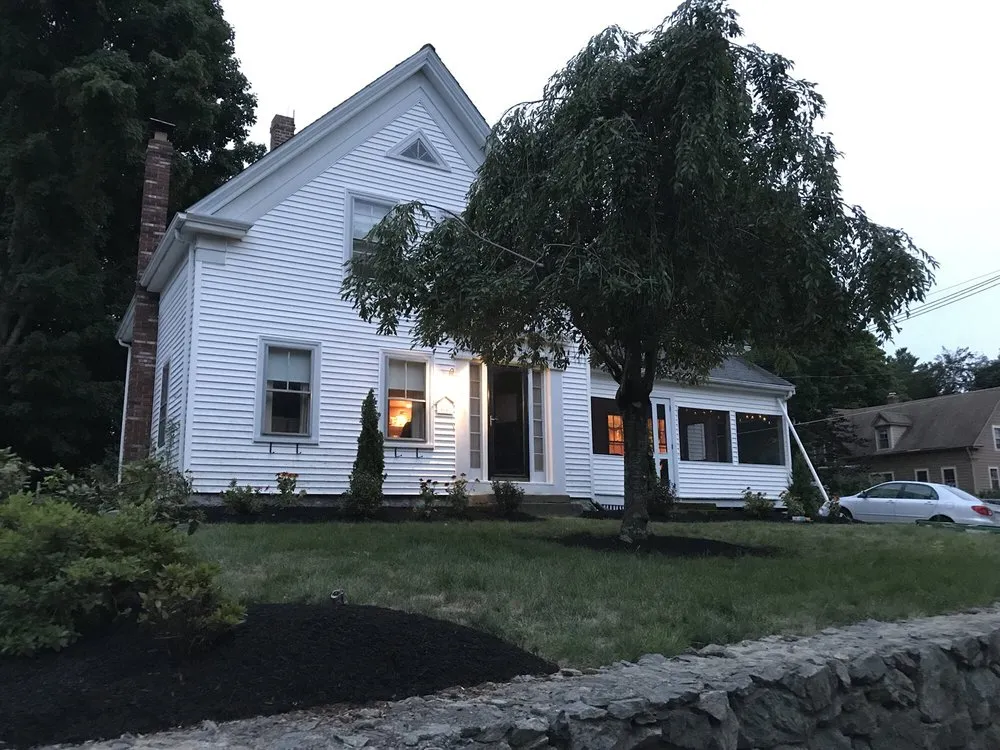 Custom residential landscaping in Foxborough, MA by Click Landscape