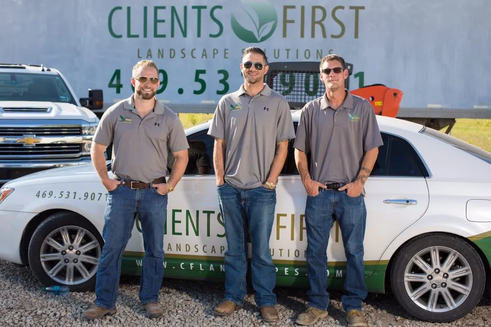 Professional yard maintenance in Rockwall, TX by Clients First Landscape Solutions