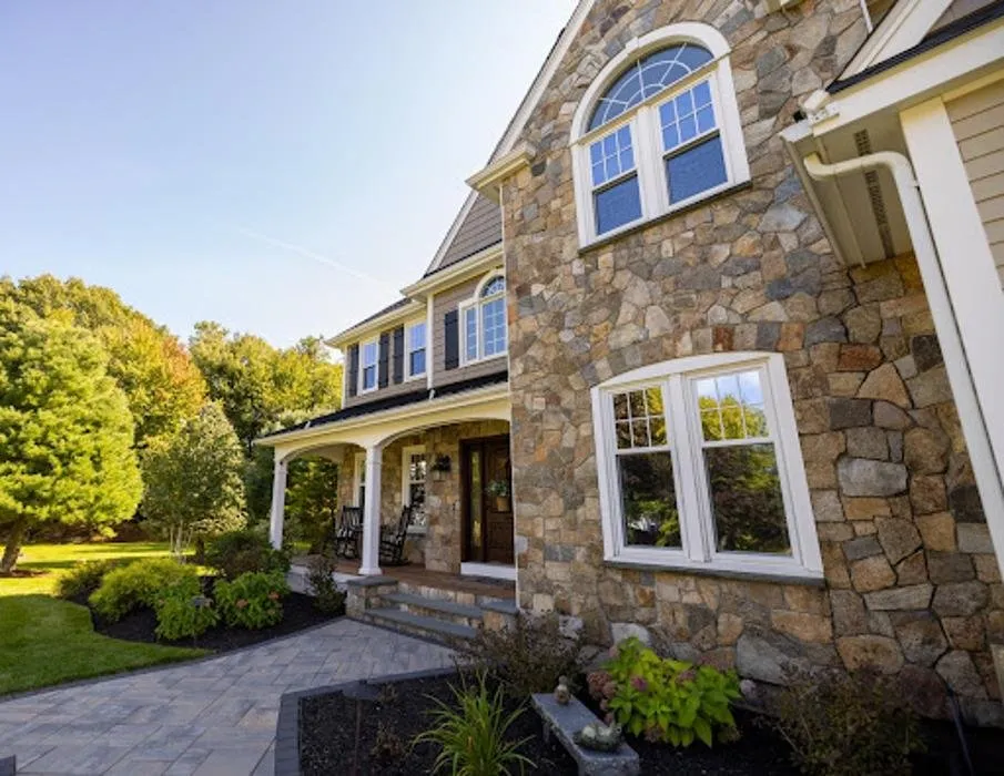 Custom landscape installation in Woburn, MA by Cliffstone