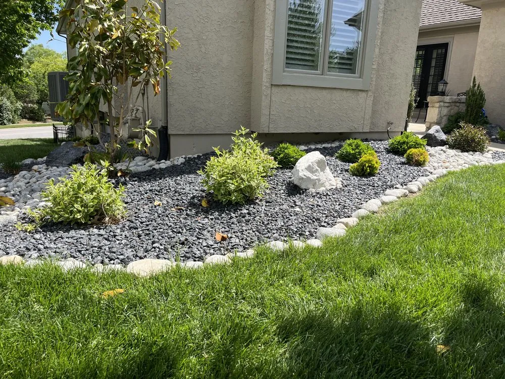 Custom lawn mowing service for homes in Spring Hill, KS by Cliffy Care Landscaping