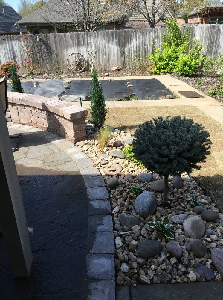 Professional residential landscaping in Jenks, OK by Clifton Company
