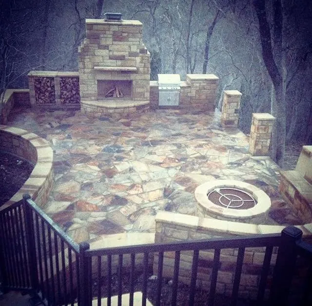 Custom garden landscaping for year-round maintenance in Salado, TX by Clifton Landscaping & Seamless Gutters