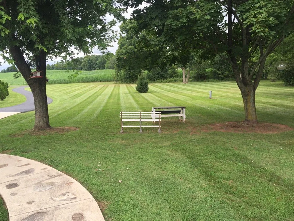 Custom landscape design for year-round maintenance in Littlestown, PA by Clingan & Son Outdoors