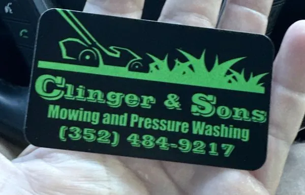 Clinger and Sons Mowing Logo