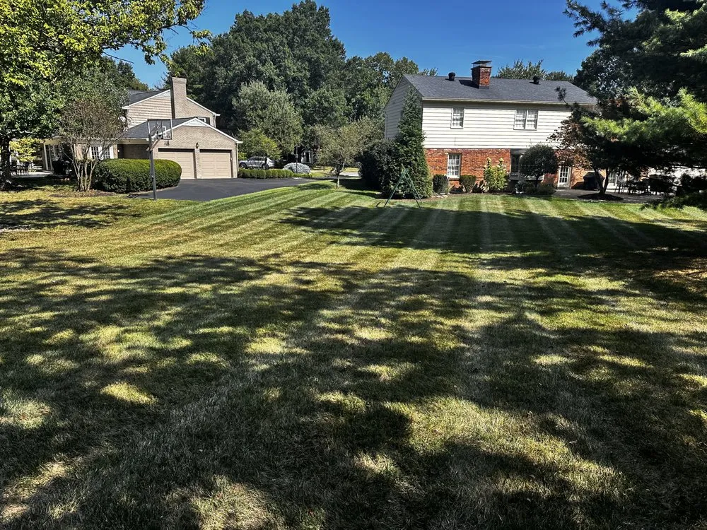 Custom garden landscaping for homes in Cincinnati, OH by Clippers Lawn Care