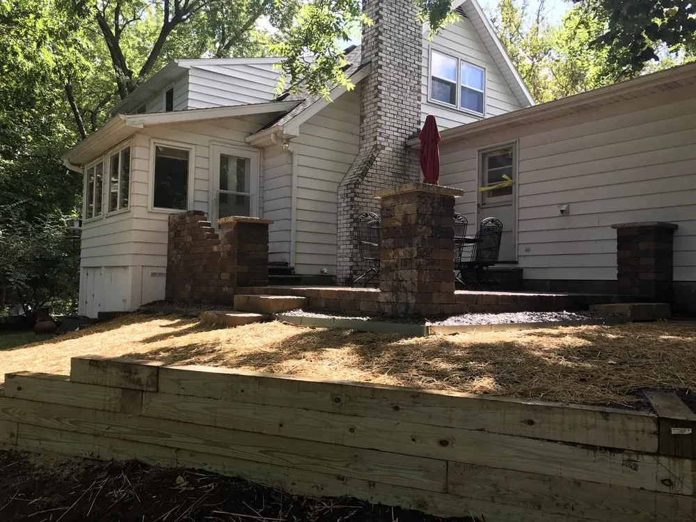 Custom garden landscaping in East Lansing, MI by CLM Landscaping