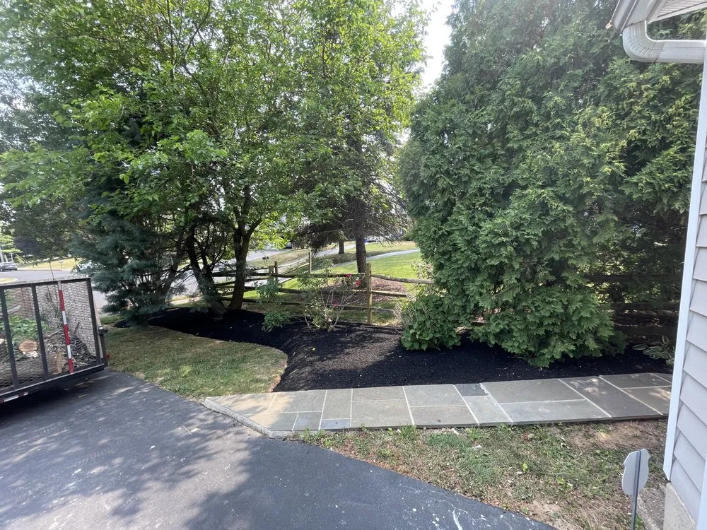 Professional garden landscaping with custom design in Drexel Hill, PA by Clover Lawn and Garden