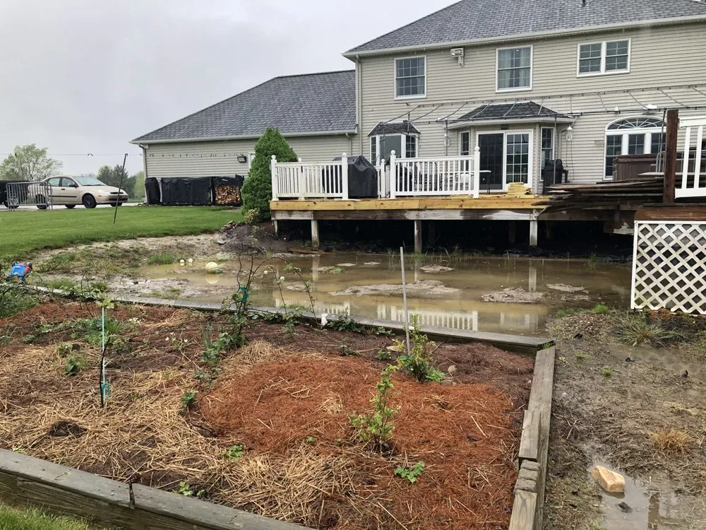 Professional outdoor landscaping in North Ridgeville, OH by Cloverleaf Property Management