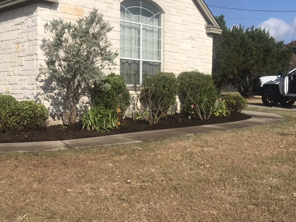 Affordable landscape installation for residential properties in Leander, TX by Clovis Touch Landscaping