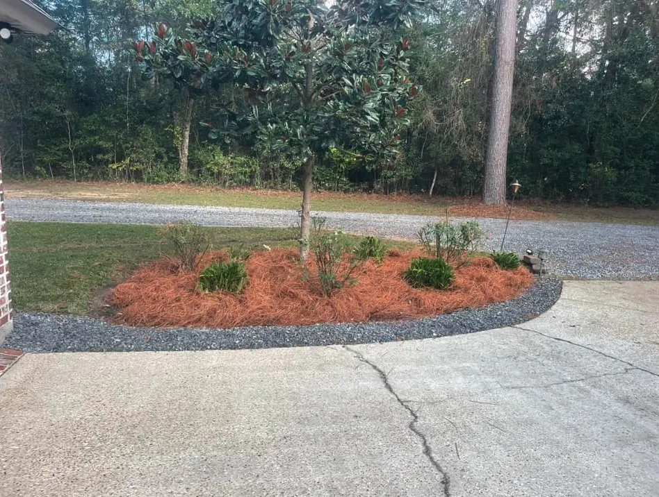 Custom landscape design for homes in Covington, LA by CLW Landscaping