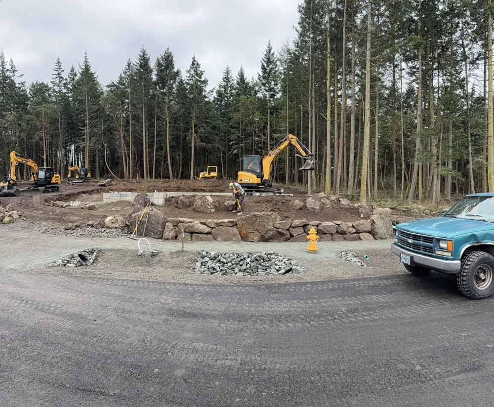 Custom garden landscaping for homes in Coupeville, WA by CM Earthscapes