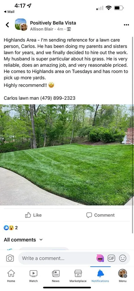 Expert lawn care service for residential properties across Bella Vista, AR - Cm Lawncaping