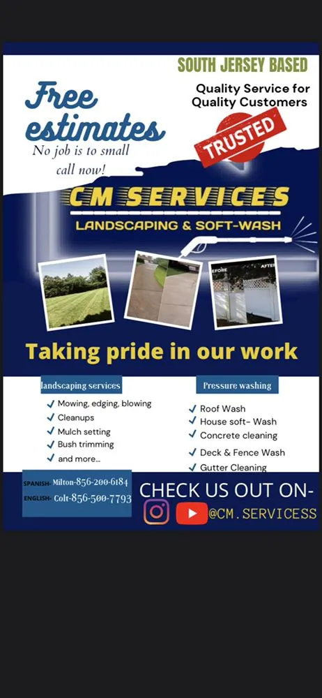 Custom landscaping services experts serving Vineland, NJ - CM Services