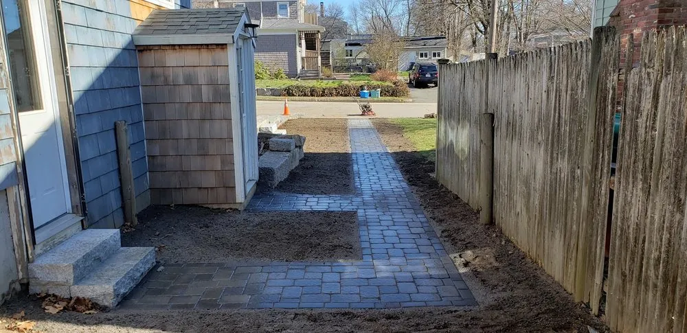 Local landscape installation for residential properties in Weymouth, MA by CMC Hardscape & Masonry