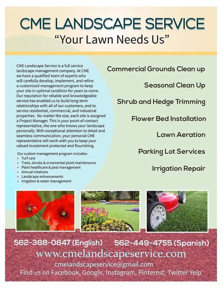 Local landscaping services experts serving South Gate, CA - CME Landscape