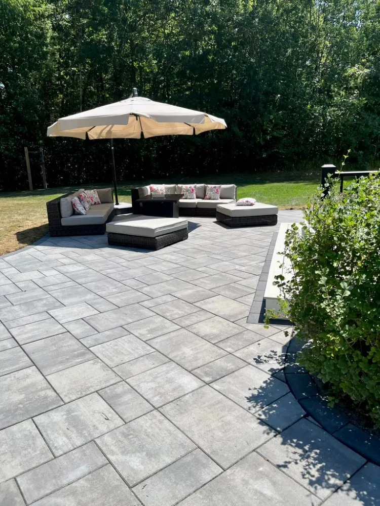 Professional outdoor landscaping for residential properties in Lowell, MA by CMH Cleydson Masonry