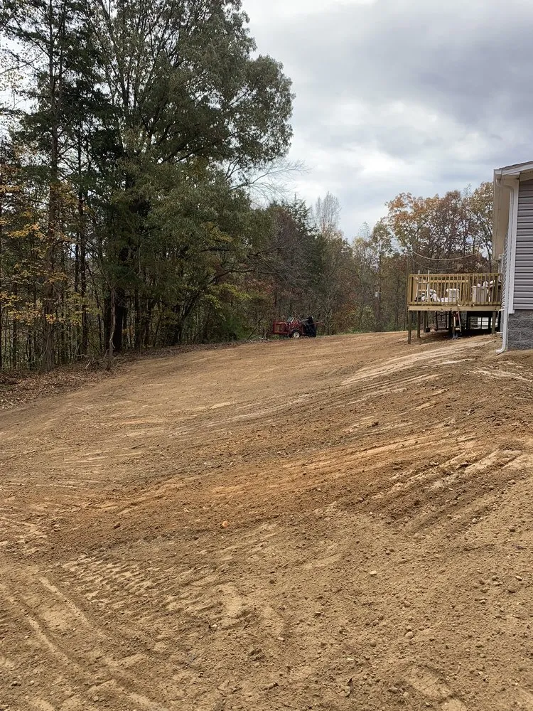 Custom landscaping services for beautiful yards in Corryton, TN by CMJ Excavation Services