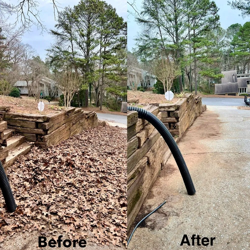 Professional yard cleanup service in Powder Springs, GA by CMP Lawn Services