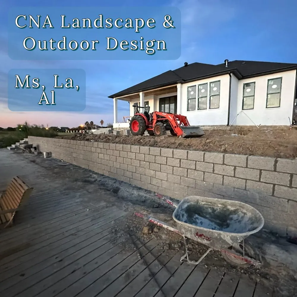 Reliable landscape installation for beautiful yards in Hattiesburg, MS by CNA Landscape & Outdoor Construction