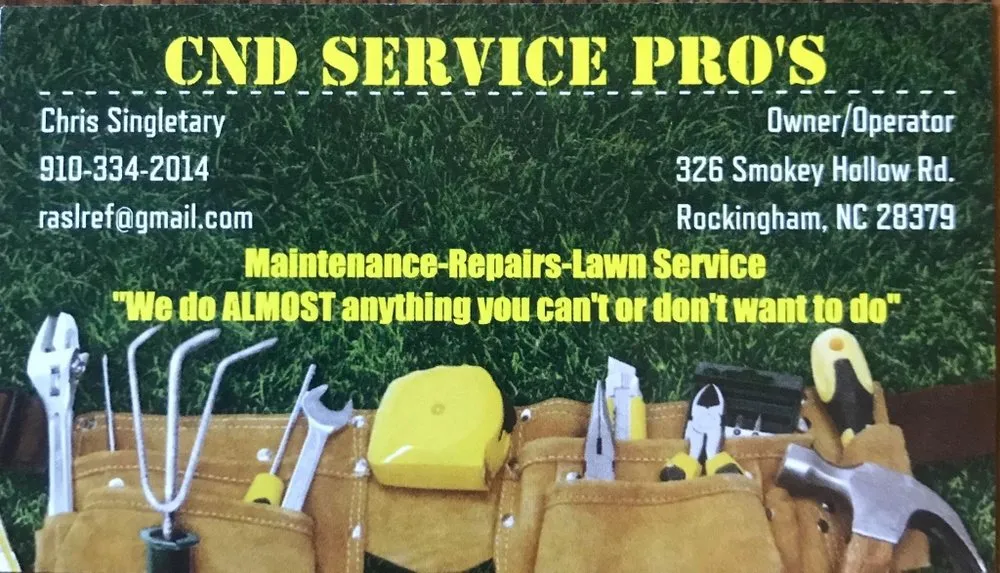 Top-rated yard maintenance for outdoor upgrades across Rockingham, NC - CND Service Pros