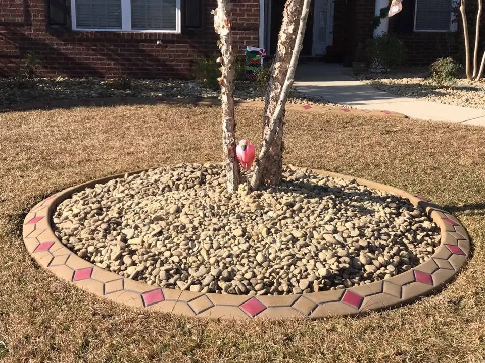 Local garden landscaping with custom design in Myrtle Beach, SC by Coastal Curbs