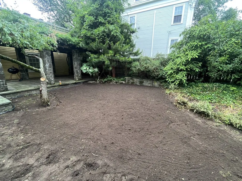 Custom landscape installation for homes in Fall River, MA by Coastal Landscape & Construction