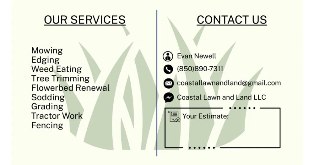 Local lawn mowing service for residential properties in Panama City, FL by Coastal Lawn and Land
