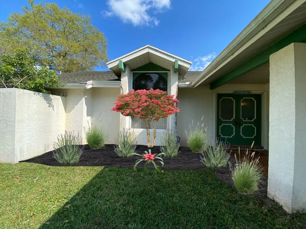 Custom landscape installation for beautiful yards in Port St. Lucie, FL by Coastal Palm Landscaping