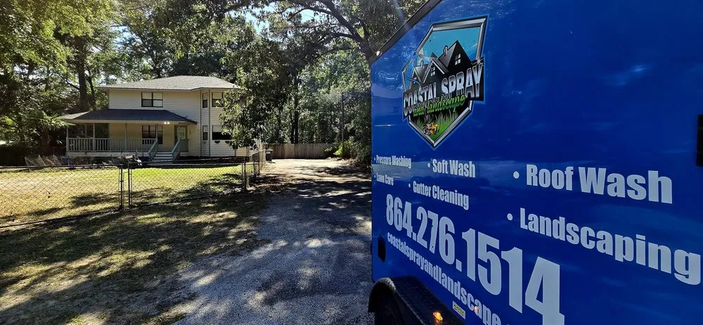 Affordable yard cleanup service for residential properties in Bloomingdale, GA by Coastal Spray and Landscape