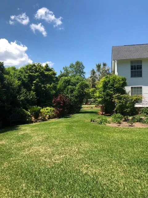 Custom landscape installation in Mount Pleasant, SC by Coastal Tide Land Management