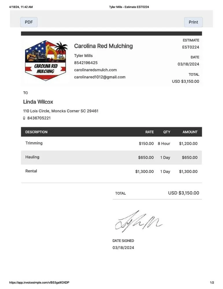 Professional yard maintenance experts serving Mount Pleasant, SC - Coastal Tide Land Management