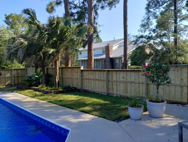 Affordable landscape design in Crestview, FL by Coastal View Fencing