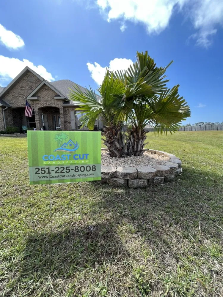 Custom residential landscaping with custom design in Foley, AL by CoastCut Landscaping