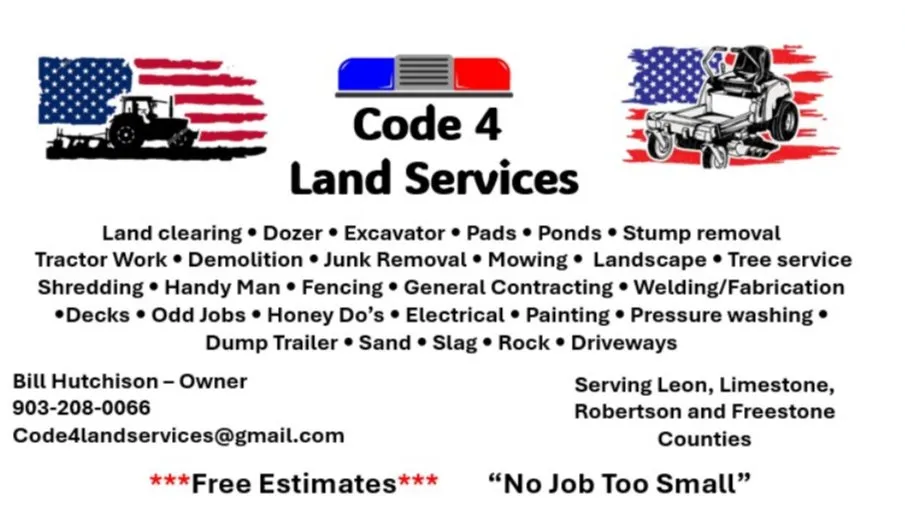 Local landscape installation experts serving Jewett, TX - Code 4 Land Services
