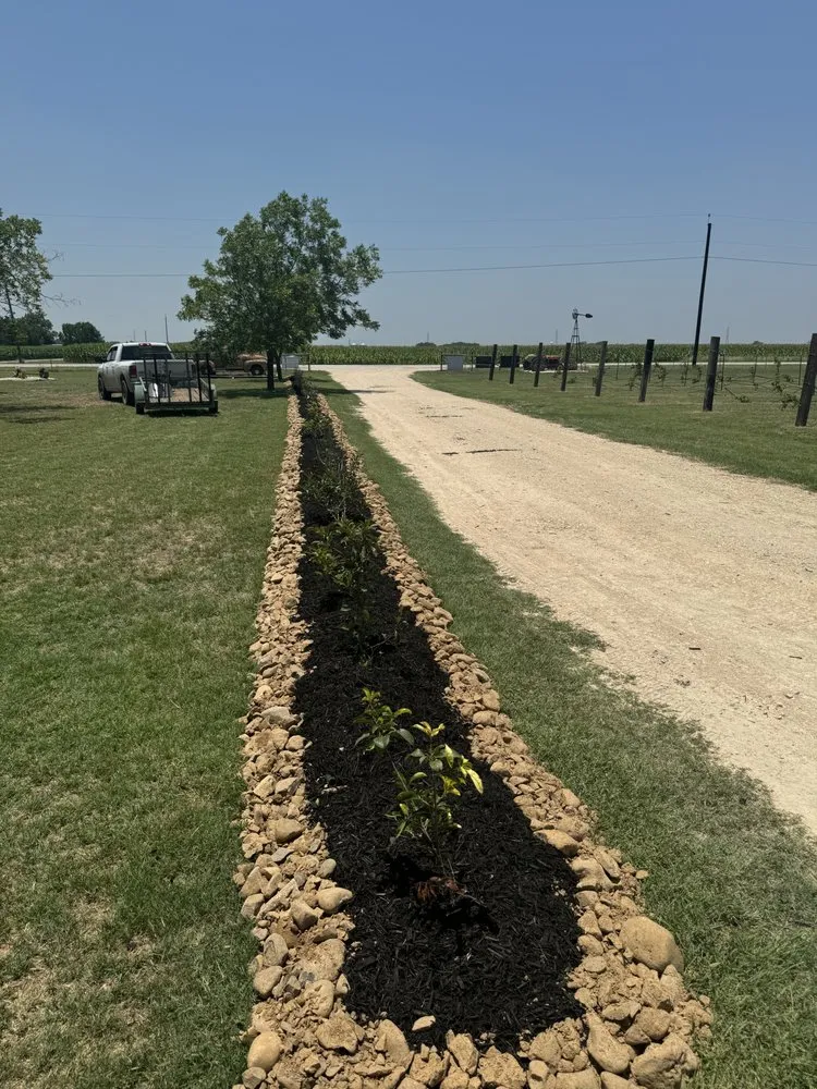 Custom landscape installation for residential properties in New Berlin, TX by Codeman Landscaping
