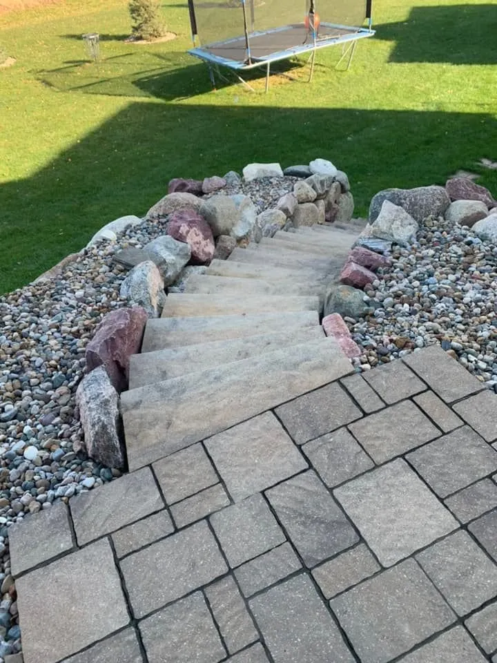 Custom landscape installation for beautiful yards across Johnston, IA - Colby's Lawn & Landscape