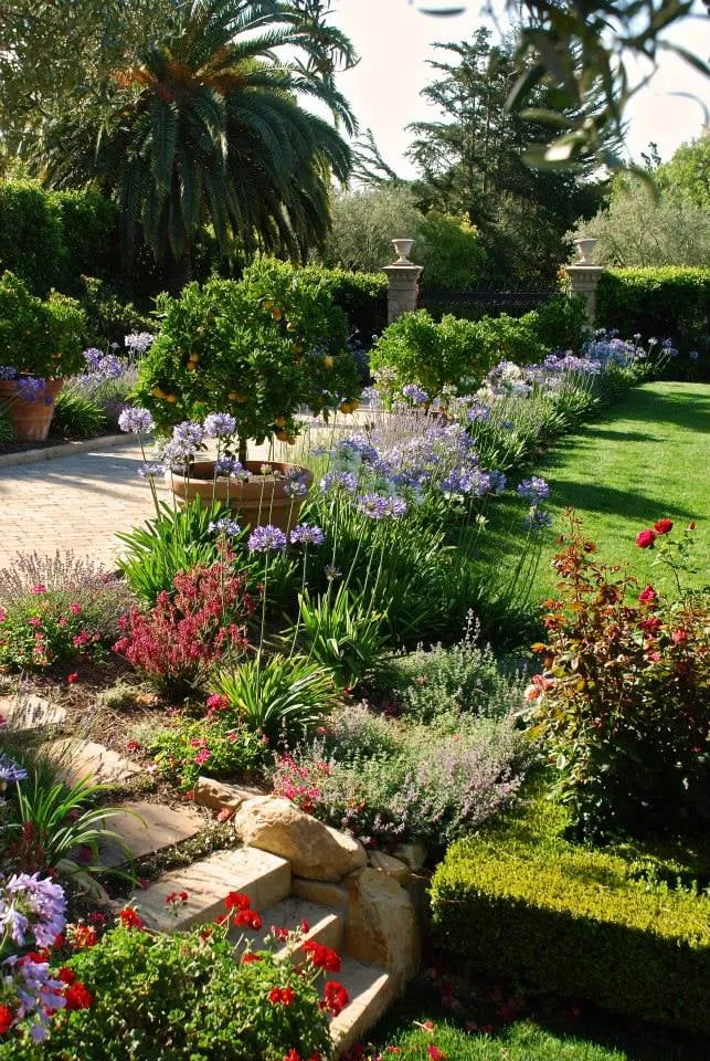 Custom landscape installation in Santa Barbara, CA - Cold Springs Landscapes