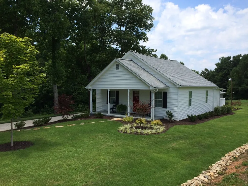 Professional landscape design for homes in Easley, SC by Cole Services