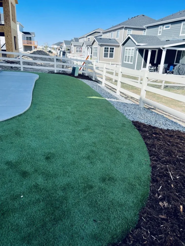 Custom lawn mowing service in Franktown, CO by Colins Hardscapes