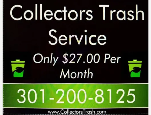 Collectors Trash Service Logo